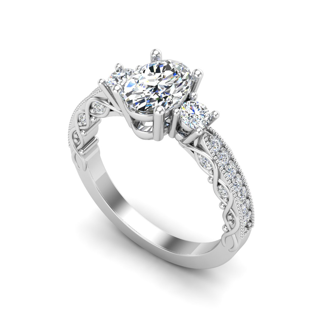 Ariyah Accented Engagement Ring